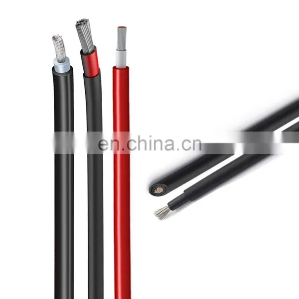 Cable Solar Panel Xlpe Xlpo Insulation Heat Light Extension Solar Cable Electrical Wire 10mm2 4mm2 photo-3