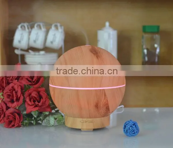 400ml Wood Ultrasonic Diffuser Big Capacity Cool LED Aroma Mist Essential Oil Humidifier photo-2