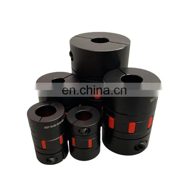 Aluminum Clamp Style Standard Flexible Elastic Rubber Spider Star Jaw Shaft Coupling for Machinery photo-4