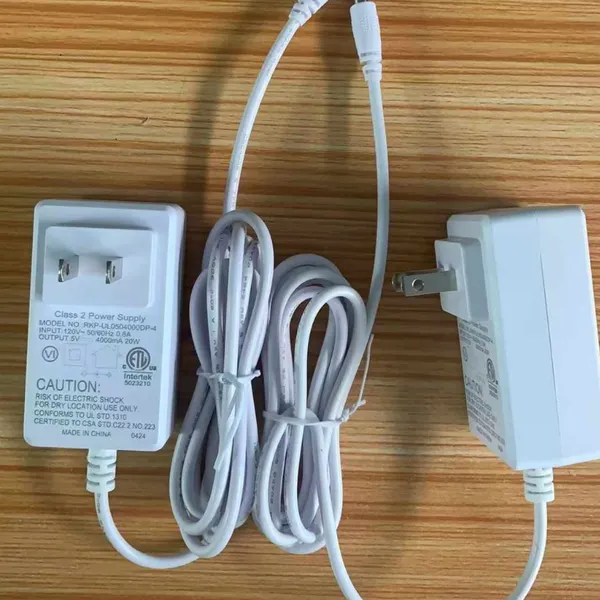 5V 3A 15W Class 2 LED Driver With 2 Pins US Plug LEVEL VI Passed