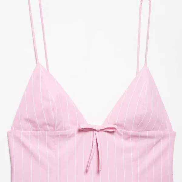 2025 Spring/Summer New European and American Style Women's Fashion Sexy Hot Girl Bow Decoration Dress photo-2