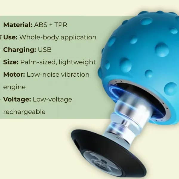 Electric Vibrating Massage Ball for Muscle Recovery Deep Tissue Therapy MH-8627 photo-4