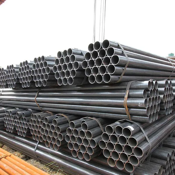 Factory Direct Selling Black Steel Pipe Q235 Q345 ASTM A53 ERW Steel Pipe photo-2