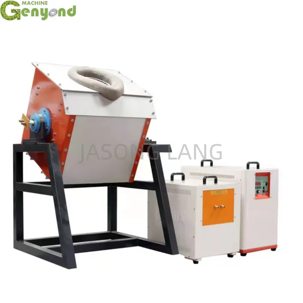 Shanghai Factory 500kg Intermediate Frequency Aluminium Scrap Steel Copper Melting Furnace photo-2