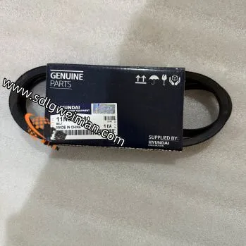 Оригинальный Hyundai 11N6-91130 V-ремень для запасных частей экскаваторов Hyundai R210LC7, R210LC3, R220-9S, R225-7 в наличии.