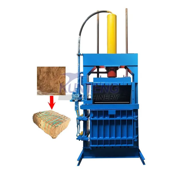Vertical Tin Cans Plastic Bottle Garbage Cardboard Box Baling Machine EPC