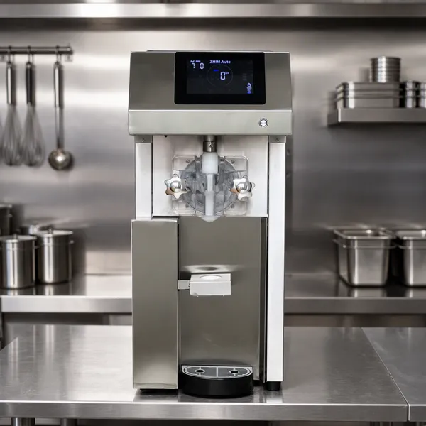 Mo-Qdmech Self Service Soft Serve Machine LS162 Cup Touch Dispensing Pre Cooling Preservation Ultra Quiet 1250W