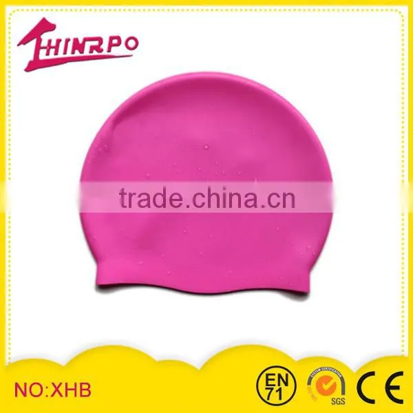 Silicone Kids Swimming Cap With Printed Logo
