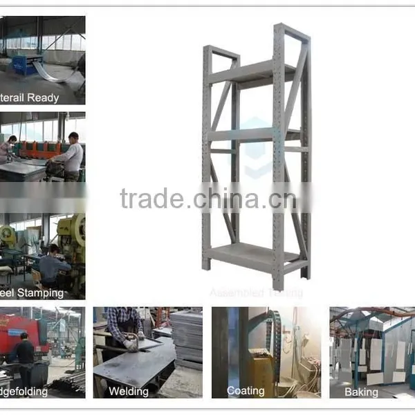 Garment Factory Metal Racking Estante Metalico Steel Storage Shelving Supermarket Warehouse Storage Shelf With 3 Tiers photo-4