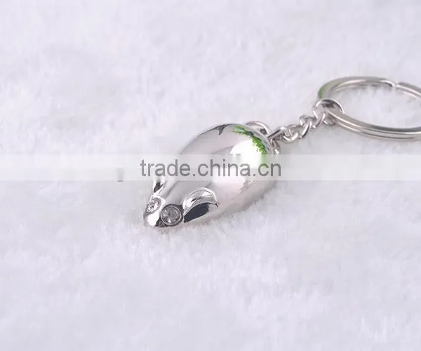 Rhinestone Special Gifts Minimalist Style Keychain Blue Eyes Mouse Key Chain photo-2