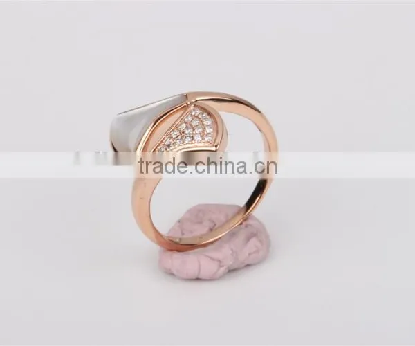 Italy Famous Jewellry 14K Gold Diamonds Ring Fashion Jewelry photo-3