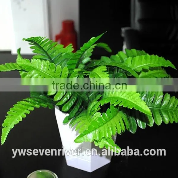 Simulation Take 7 Fork Persian Persian Grass Decoration Project With Big Leaves Green Plant Flowers, Silk Flower Flower photo-4