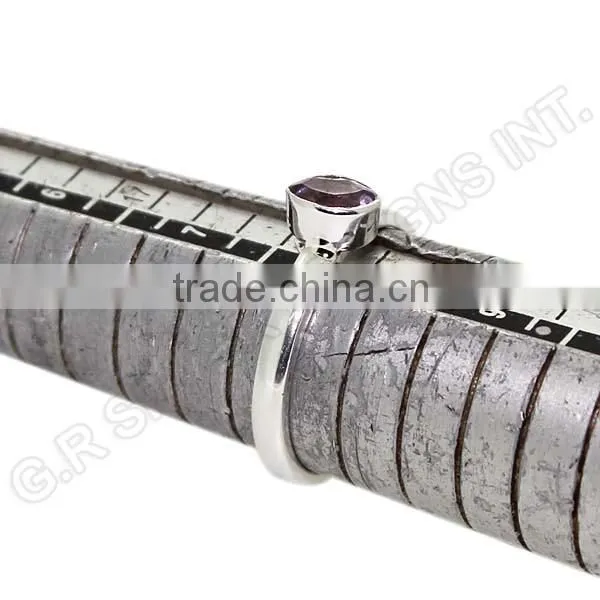 Amethyst Gemstone Sterling 925 Silver Wholesale Rings Jewelry,handcrafted Cute Design Fashion Rings Jewellery photo-3