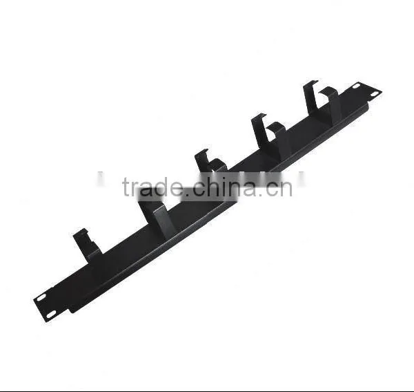 1U Cable Manager with 5 Rings for Rack Cabinet