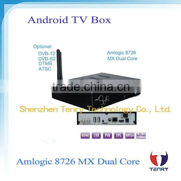 Android TV Box With DVB-S2 DVB-T2 DTMB ATSC Optional