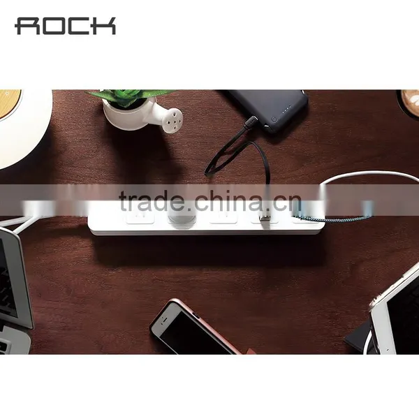 Rock pc Nano Ceram Power Strip Socket With 4 USB Smart Socket Plug Multifunctional Smart Power Strip Electronics photo-4