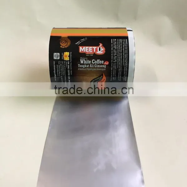 Custom Gravure Printing Coffee Sachet Packaging Film/plastic Milk Tea Wrapper/ Instant Coffee Plastic Packaging photo-5