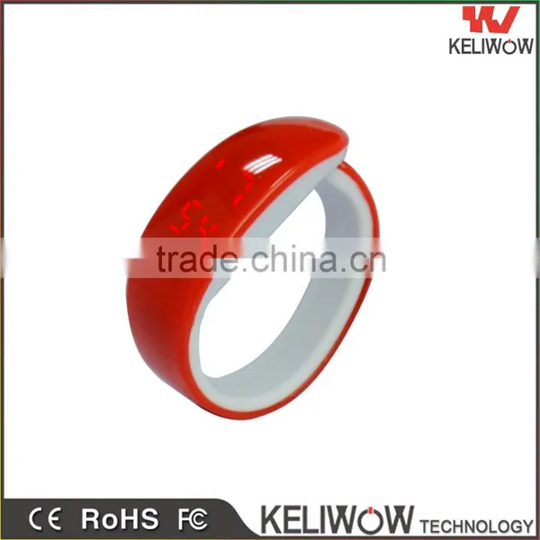 New Fashion Unisex Sport Touch Digital LED Silicone Bracelet Wrist Watch Wholesale photo-3