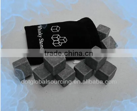 High Quality 9PCS/SET Whiskey Rock Stone Cube Whisky Whiskey Stone Ice Cube