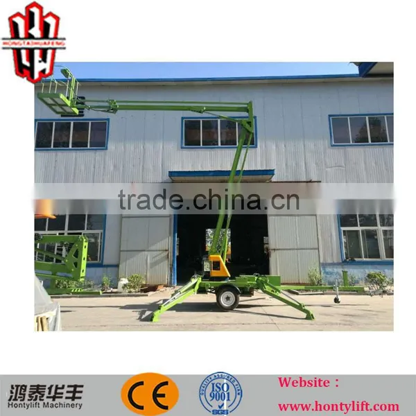 18m Height Trailer Mounted Floating Swim Cleaning Boom Lift Platforms photo-5