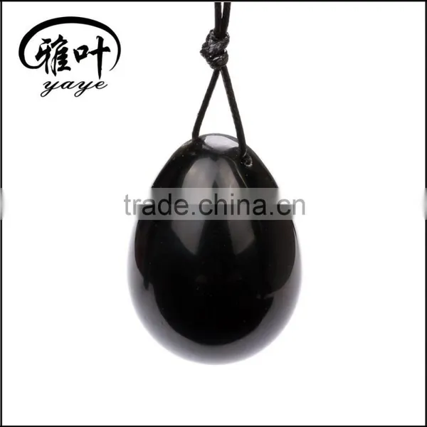 Bulk Black Obsidian Yoni Egg Energy Healing Kegel Egg for Sexy Kegel Exercise photo-3