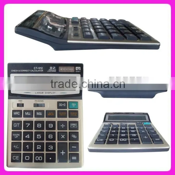 Big Size 112 Steps Check Correct Desktop Calculator CT-912 photo-5