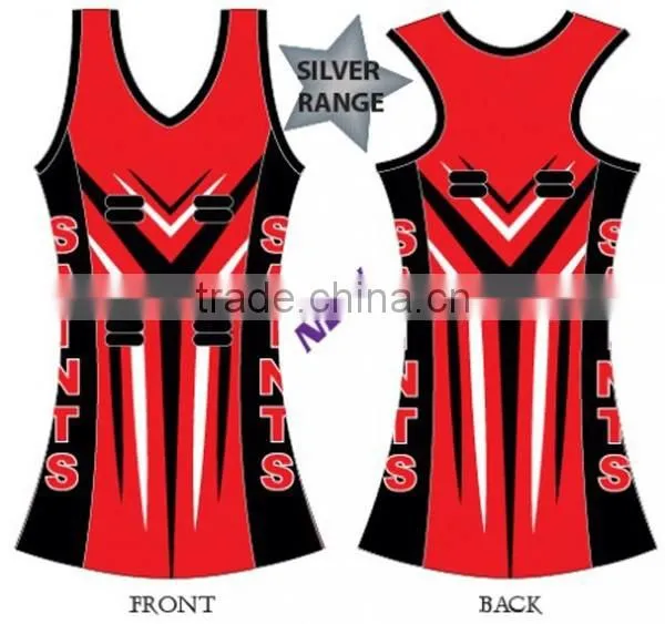 Multicolor Netball Dress Design Wholesale Cheap Price photo-2