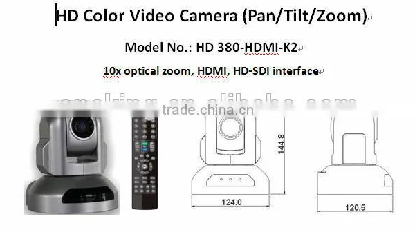 With HDMI/HD-SDI Interface PTZ Dome Full HD Skype Conference With Video and Camera photo-4