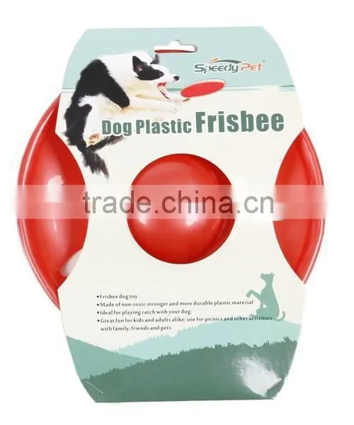 Plastic Pet Funny Frisbee Toys Red Color photo-5