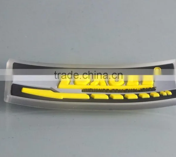 ECO-Friendly PVC Label For Garment, Soft PVC Trademark Brand, PVC Brand Label photo-3