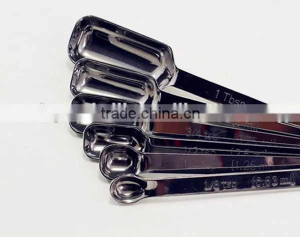 Stainless Steel Measuring Spoon, Coffee Condiment Spoon, Multi-functional Kitchen Baking Gadgets, 6 Pieces photo-2