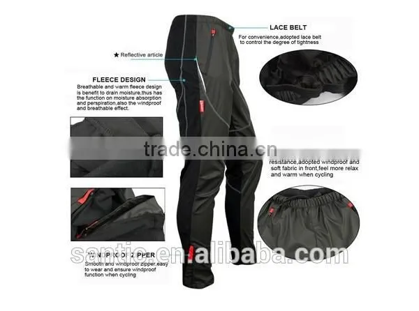 Casual OEM/Stock Windproof Cycling Fleece Trousers photo-3