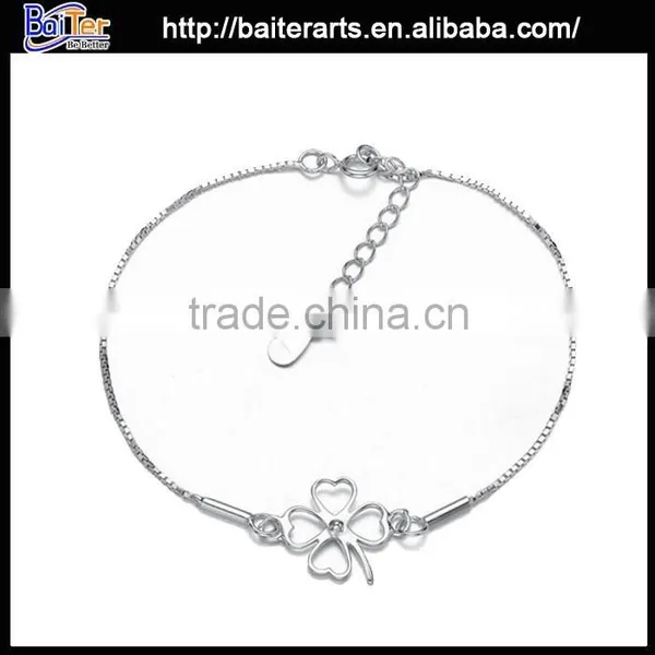 Wholesale Women's 925 Sterling Silver Charm Star Design Charm Bracelet photo-3