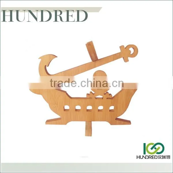 Eco-friendly Hot Selling High Quality Novelty Bamboo Wine Bottle Holder photo-3