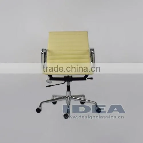Replica EA117 Charles Office Chair - Cream White Color Genuine Leather photo-2