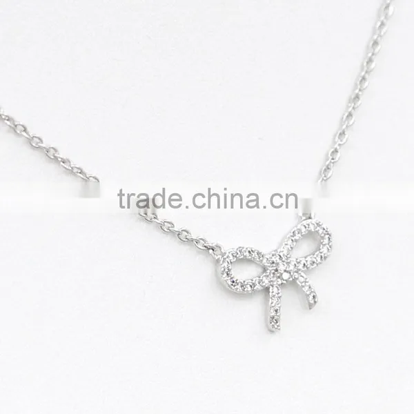 2016 Fashion Butterfly Design Crystal Necklace photo-4
