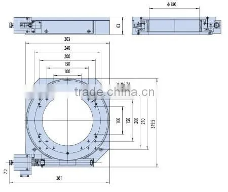 Heavy Loading Motorized Rotation Stage (diameter 300mm) Quality Choice photo-3