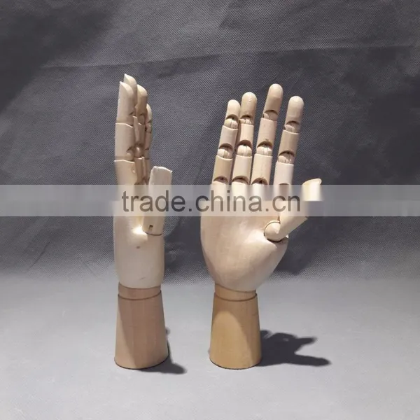8" Kids Wooden Hand Mannequin Hand Drawing Hand Display Hand photo-2