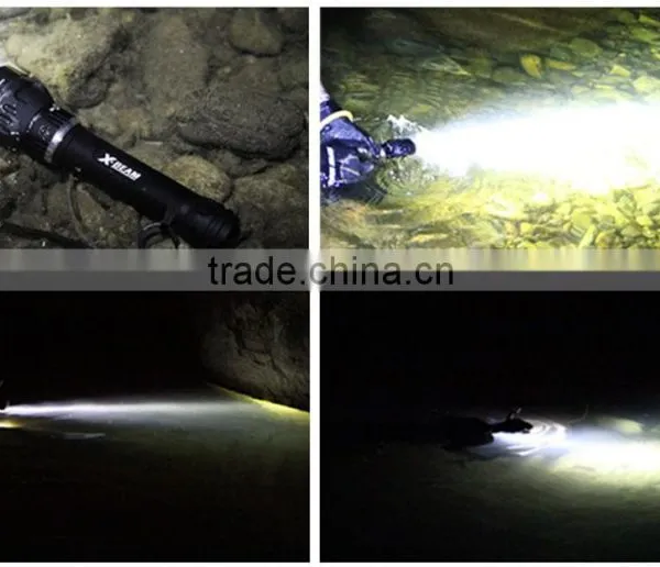 Xbeam 3800lumens 200M 3XU2 LED Dive Torch Scuba Diving Torch