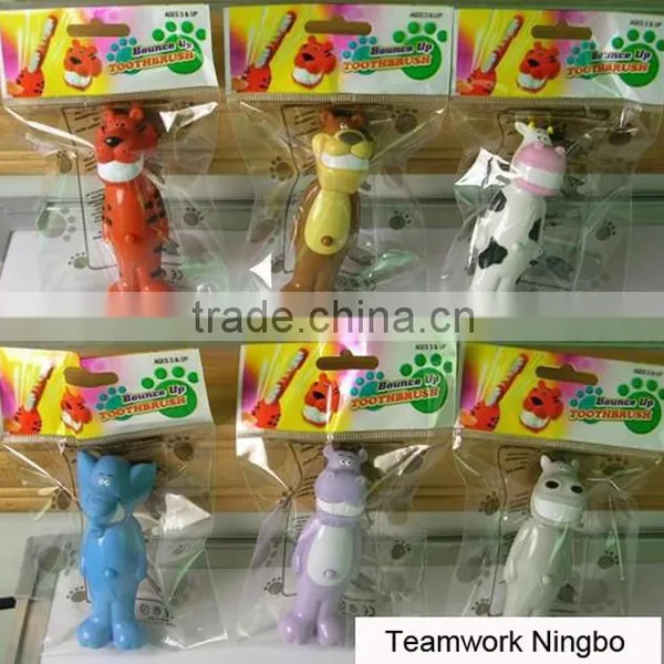 Children Stretch Out and Draw Back Toothbrush, Animal Kids Toothbrush, Bounce up Toothbrush photo-5