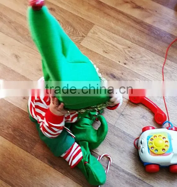 High Quality Cotton Christmas Pajamas Kids Elf/christmas Costume photo-4