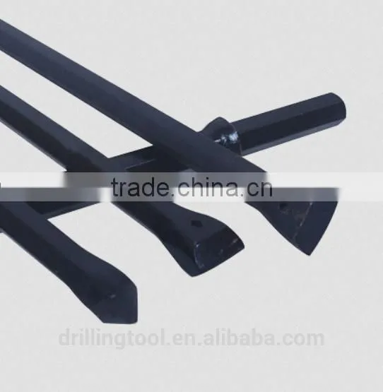 Tapered Length 400-8000mm Integral Drill Rod for Tunnelling and Quarry photo-2