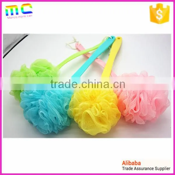 Colorful Plastic Long Hand Small Mesh Spa Back Bath Brush photo-6
