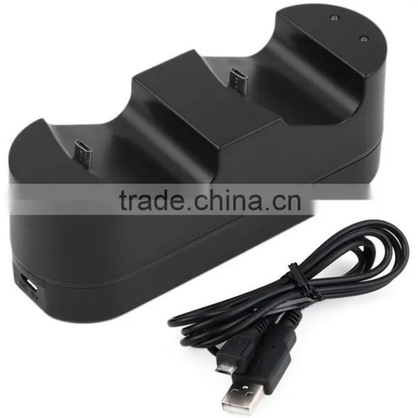 Dual For Shock 4 Controller Charging Station Dock Charger For Sony PS4