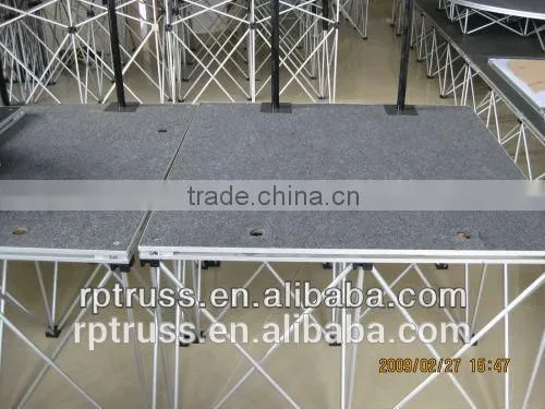 Alminum Instellistage, Drum Riser Stage, Mobile Stage, Folding Stage for School Stage Events photo-3