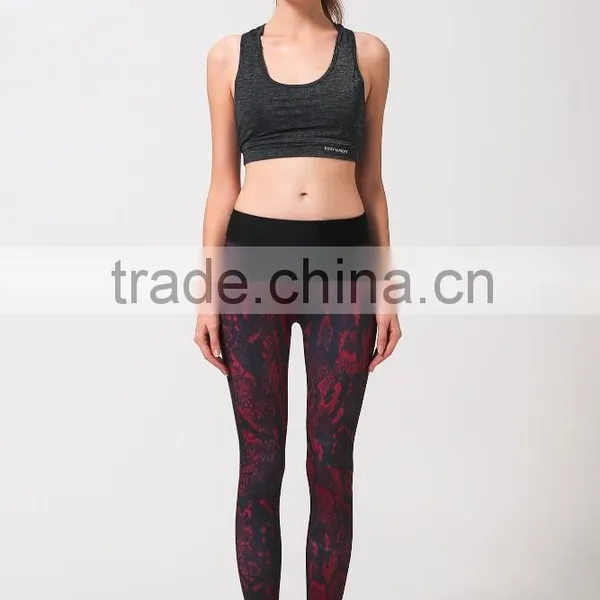 2016 Yoga Leggings Women's Fitness Pants Running Tights With Digital Printing Wholesale Clothing photo-4