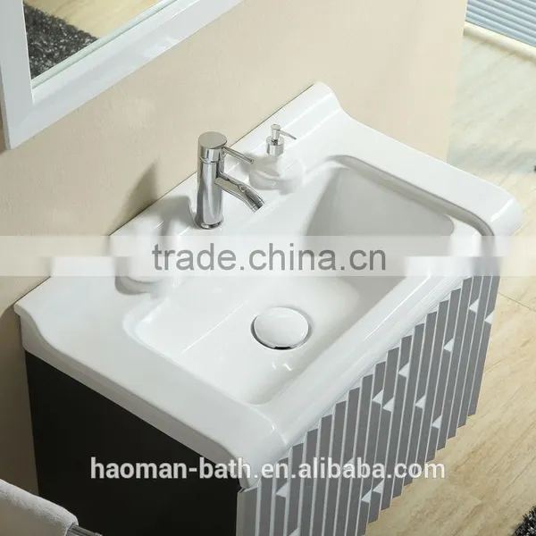 HM-C-13 Modern Soild Wood Bathroom Cabinet Set Bathroom Vanity photo-2