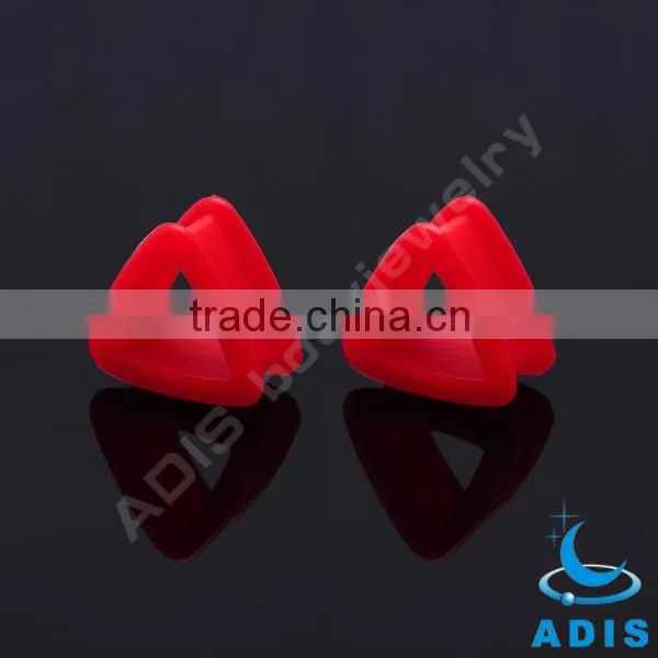Triangle New Ear Plugs Ear Stretcher Piercing Tunnel Custom Silicone Jewelry photo-2