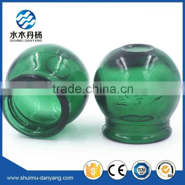 High Quality 80ml Green Cupping Glass Jar