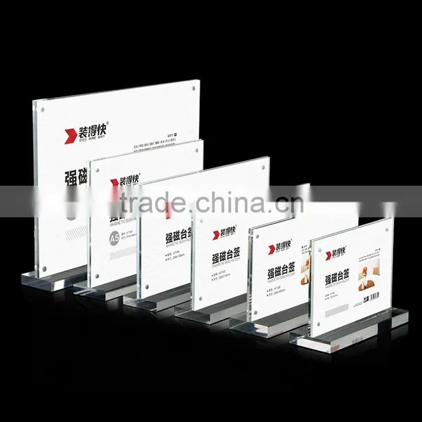 Supplier New Products Countertop Acrylic Reception Card Acrylic Sign Holder photo-2